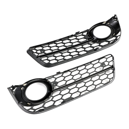 2007-2011 Audi A5 Standard Style Honeycomb Front Fog Lamp Cover Grill — Pair (1522024)
