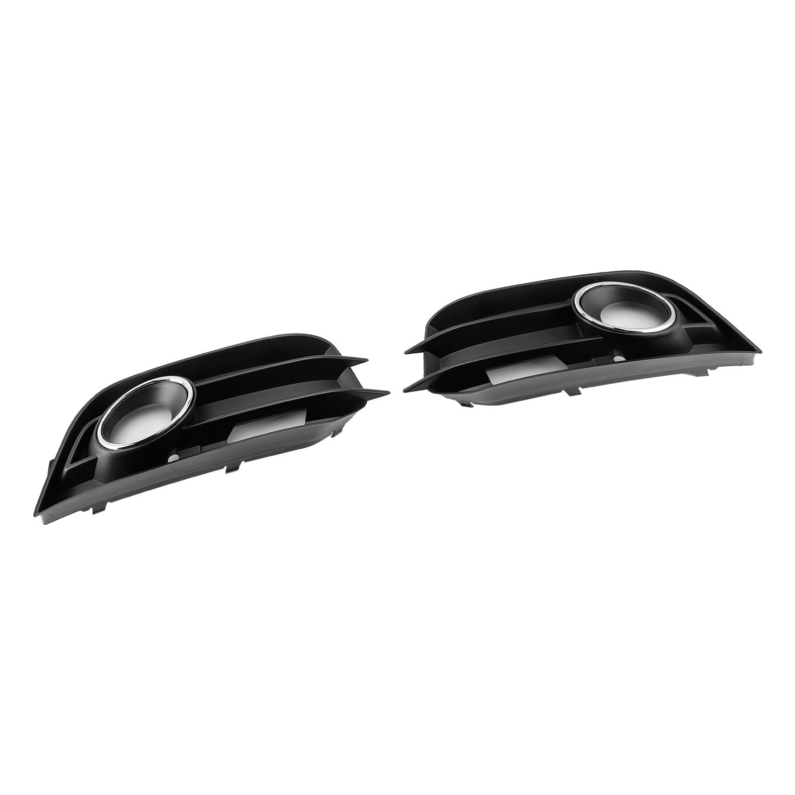 2011-2014 Audi A1 8X Front Bumper Fog Light Grille Cover — Pair (8X0807681A / 8X0807682A)