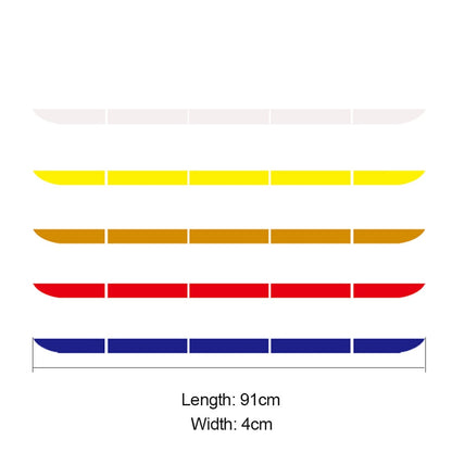 5pcs/set Car Reflectante Reflector Sticker 91*4 Car Body Trunk Exterior Auto Accessories Reflective Tape Reflex Exterior Warning