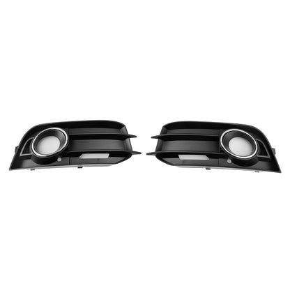 2011-2014 Audi A1 8X Front Bumper Fog Light Grille Cover — Pair (8X0807681A / 8X0807682A)