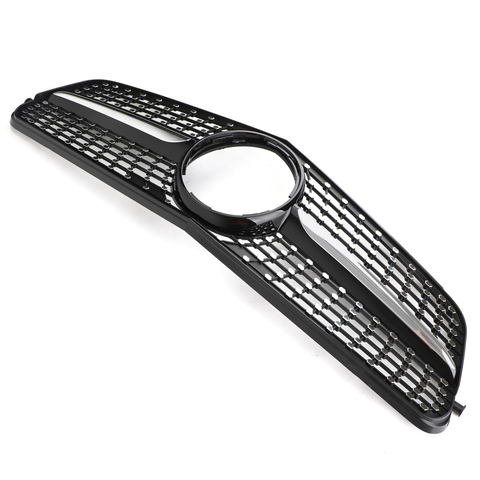 2008-2014 Mercedes-Benz C-Class W204 C180 C200 C300 Diamond Black Chrome Front Grille