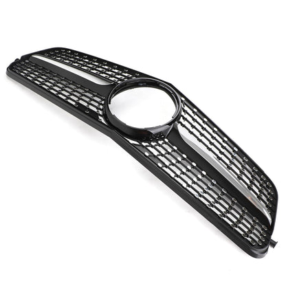 2008-2014 Mercedes-Benz C-Class W204 C180 C200 C300 Diamond Black Chrome Front Grille