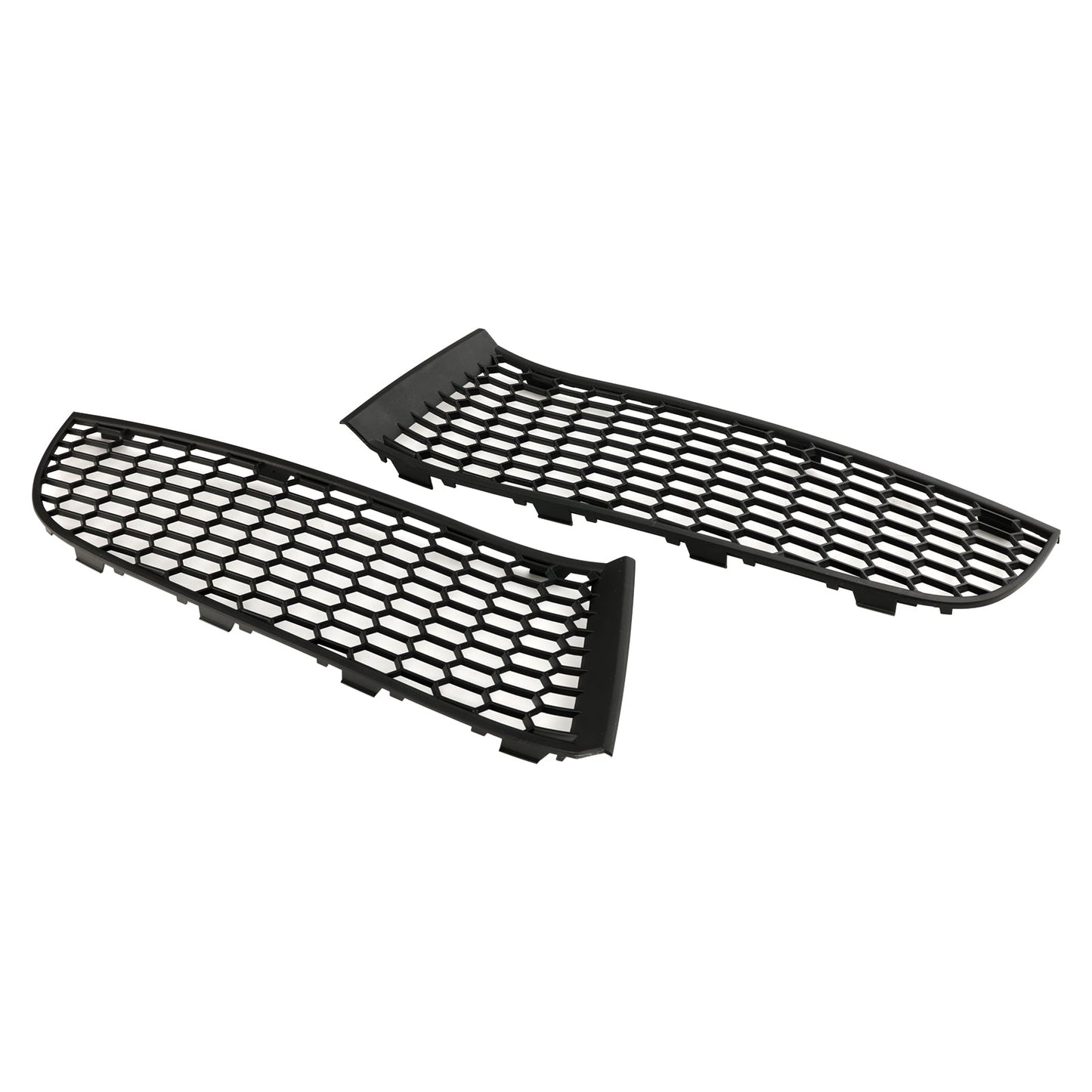 2009-2015 BMW 7 Series F01 F02 Front Bumper Lower Grille — Pair (51117903673 / 51117903674)