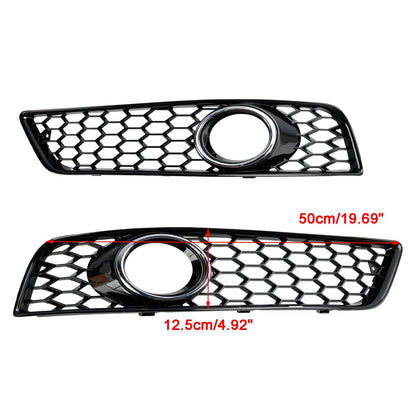 2009-2013 Audi A3 8P Standard Version Honeycomb Front Bumper Fog Light Grille Cover