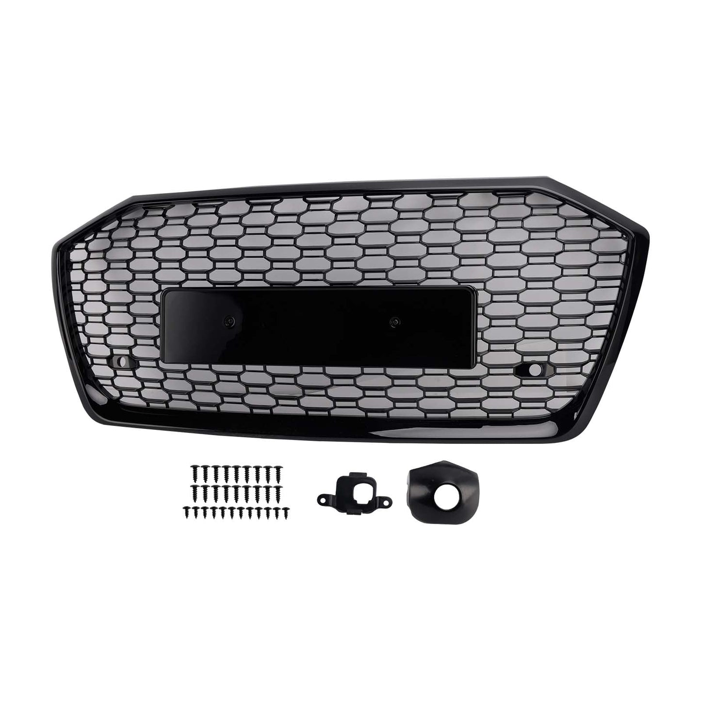 2019-2023 Audi A6 S6 RS6 Style Honeycomb Mesh Front Grille — Without ACC