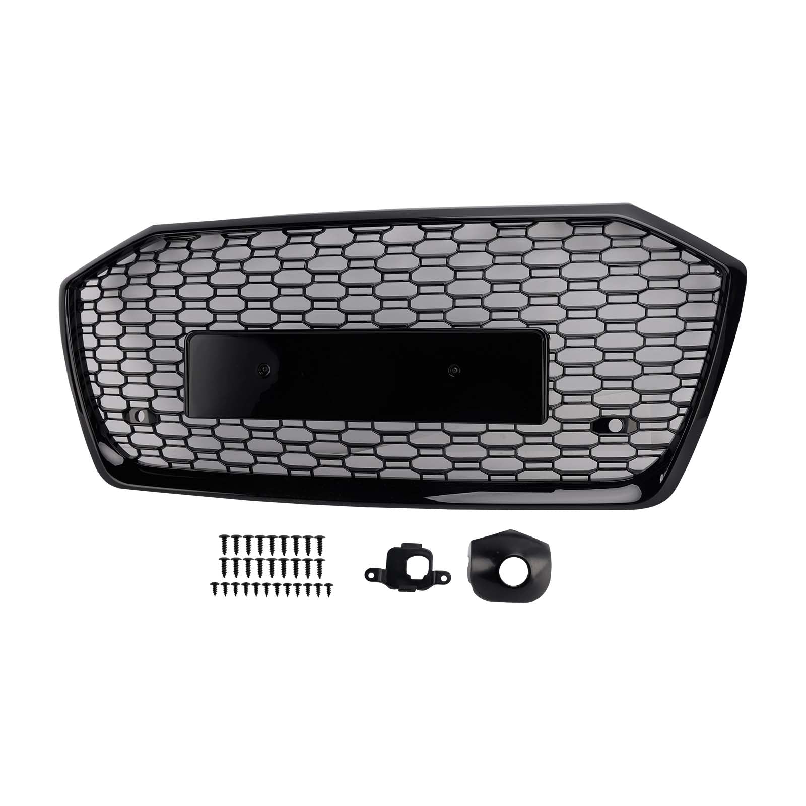 2019-2023 Audi A6 S6 RS6 Style Honeycomb Mesh Front Grille — Without ACC