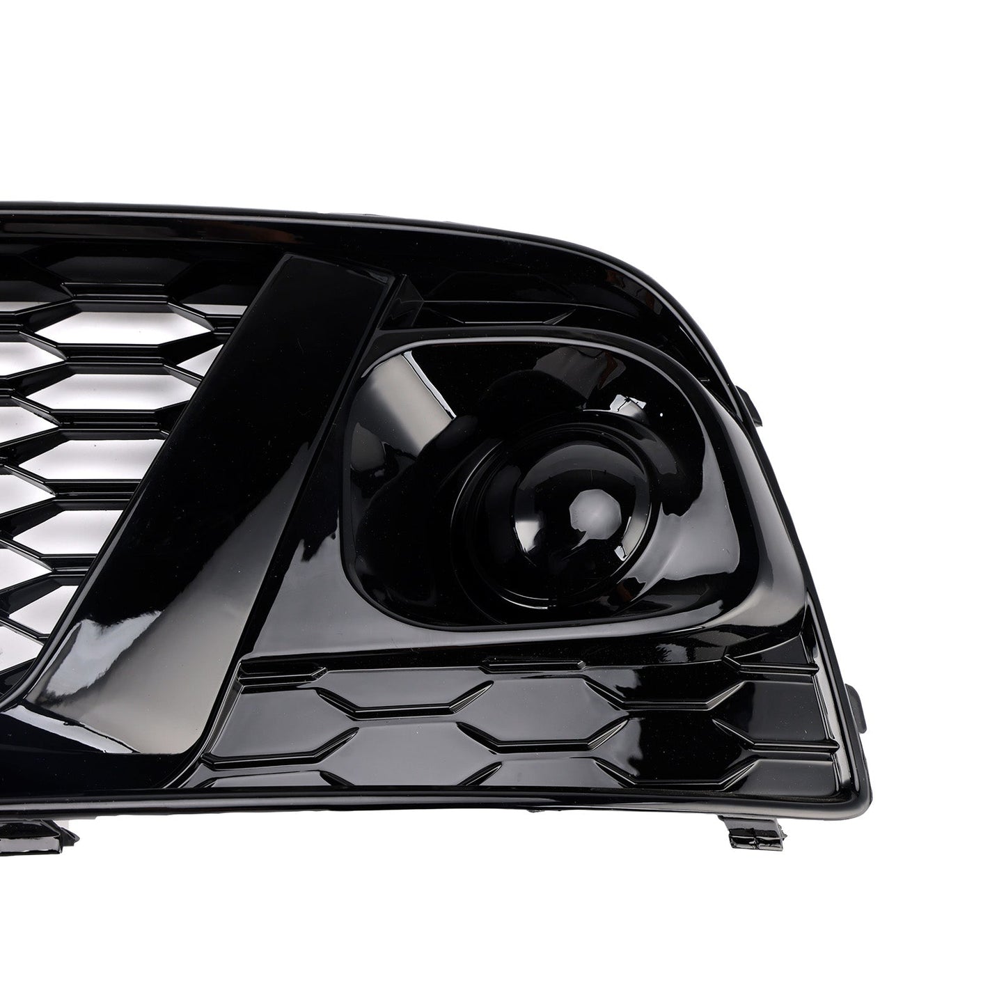 2018-2019 Audi Q5 SQ5 Black Front Honeycomb Fog Lamp Grille Cover