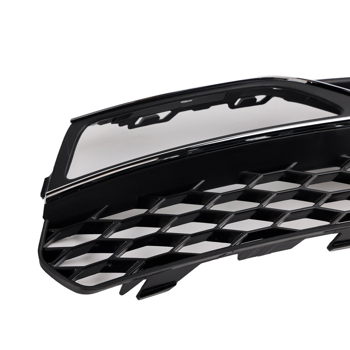 2013-2017 Audi S3 Front Lower Bumper Fog Light Cover Grille — Pair (8V3807681G / 8V3807682G)