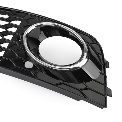 2009-2012 Audi A4 B8 Honeycomb Mesh Fog Light Open Vent Grill Intake — Pair