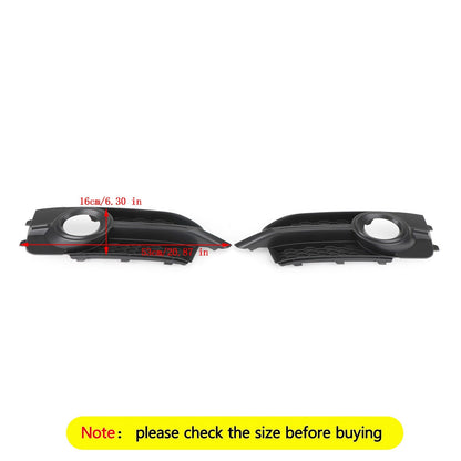 2011-2014 Audi A1 8X S-Line Front Bumper Fog Light Cover Grille — Pair (8X0807682B)