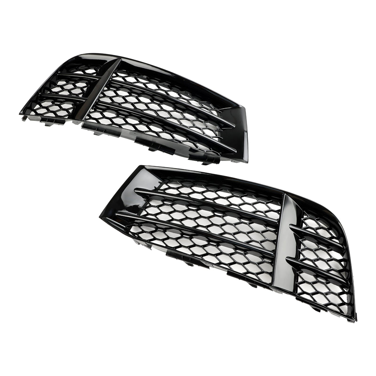 2010-2016 Audi RS5 Coupe Sportback Front Bumper Lower Fog Light Cover Grill — Pair (8T0807681F / 8T0807682F)