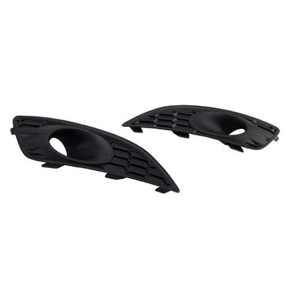 2PCS Matte Black Front Fog Light Lamp Cover Grille Fit Ford Fiesta 2013-2017