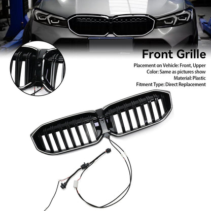 2023-2024 BMW 3 Series G20 G21 G28 Gloss Black Front Kidney Grille Mesh