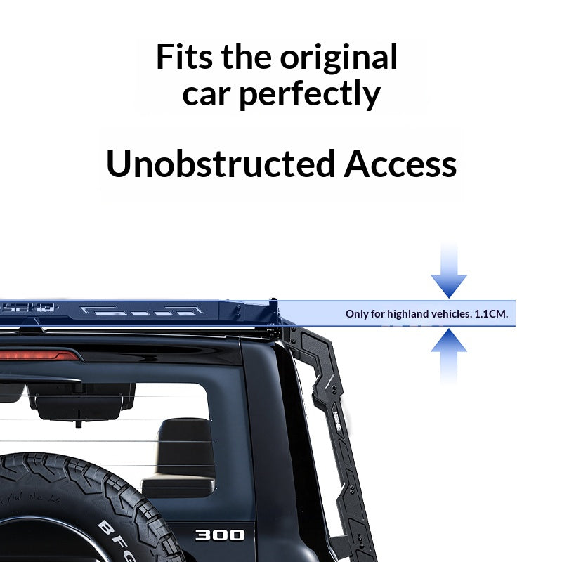 Modified And Upgraded Aluminum-Magnesium Alloy Roof Rack, Roof Platform Compatible 2021-2025 Compatible For GWM Tank 300/300 Hi4-T/330