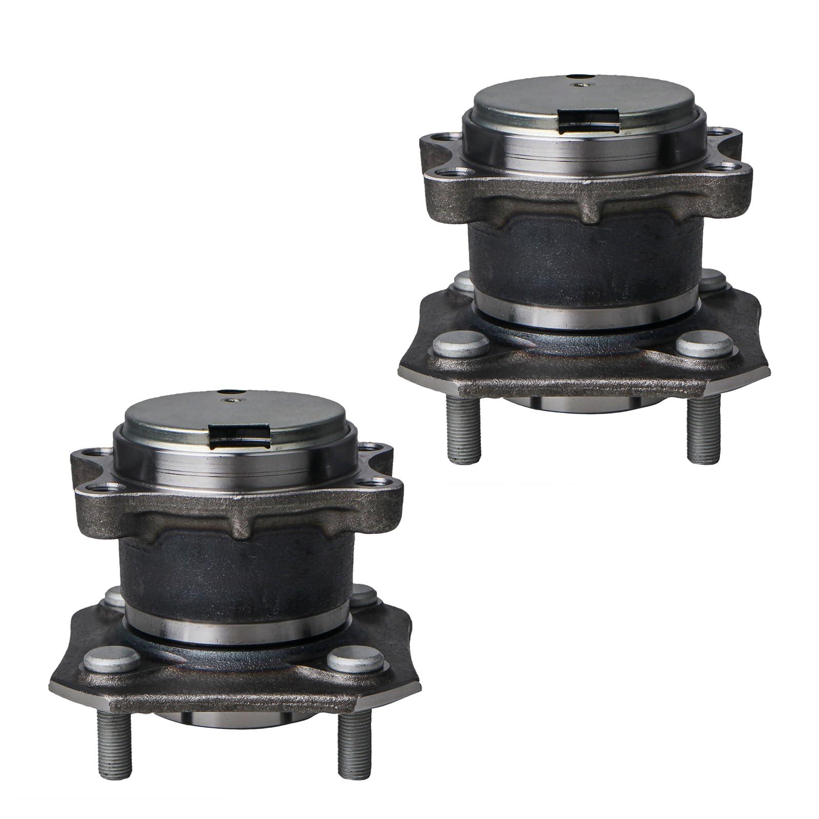 2Pcs Rear Wheel Hub Bearing Assembly for 2007-2012 Nissan Sentra 4 Lugs w/ABS