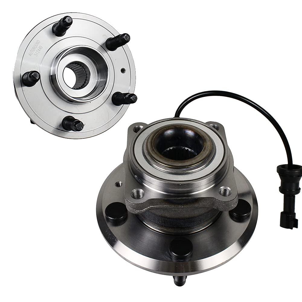 2Pcs Rear Wheel Hub Bearing Assembly for 2010-2017 Chevy Equinox, GMC Terrain, 5 Lug W/ABS