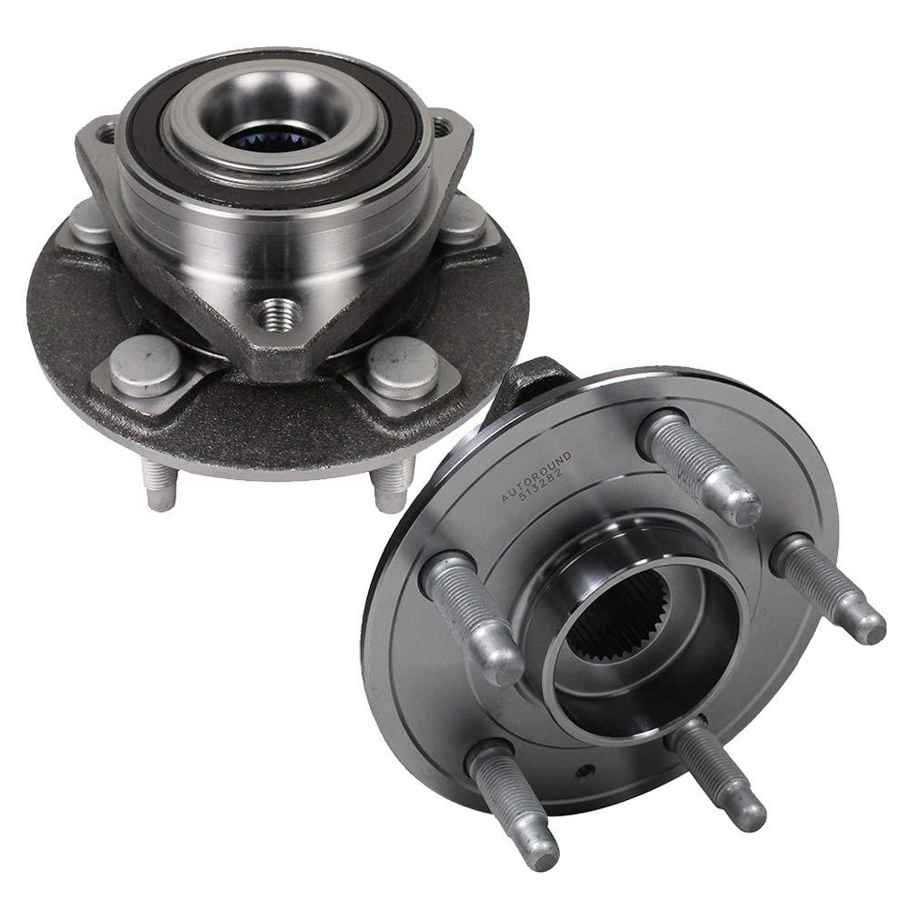 2Pcs Front & Rear Wheel Hub Bearing Assembly for 2008-2019 Cadillac, 2010-2019 Chevy