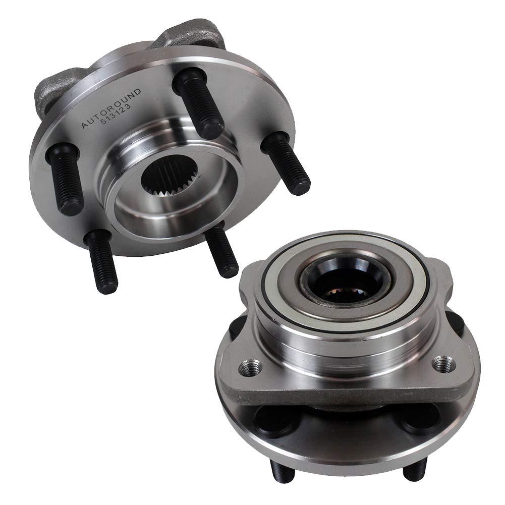 2Pcs Front Wheel Hub Bearing Assembly for 96-07 Dodge Caravan, 96-07 Chrysler Town & Country, Etc.