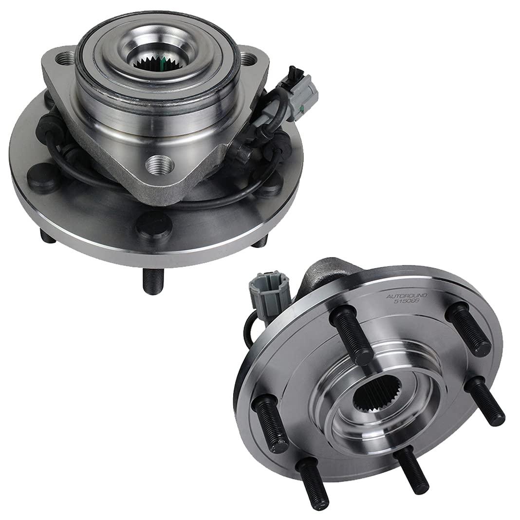 2Pcs Front Wheel Hub Bearing Assembly for 04-07 Nissan Titan, 04-07 Infiniti QX56, Etc.