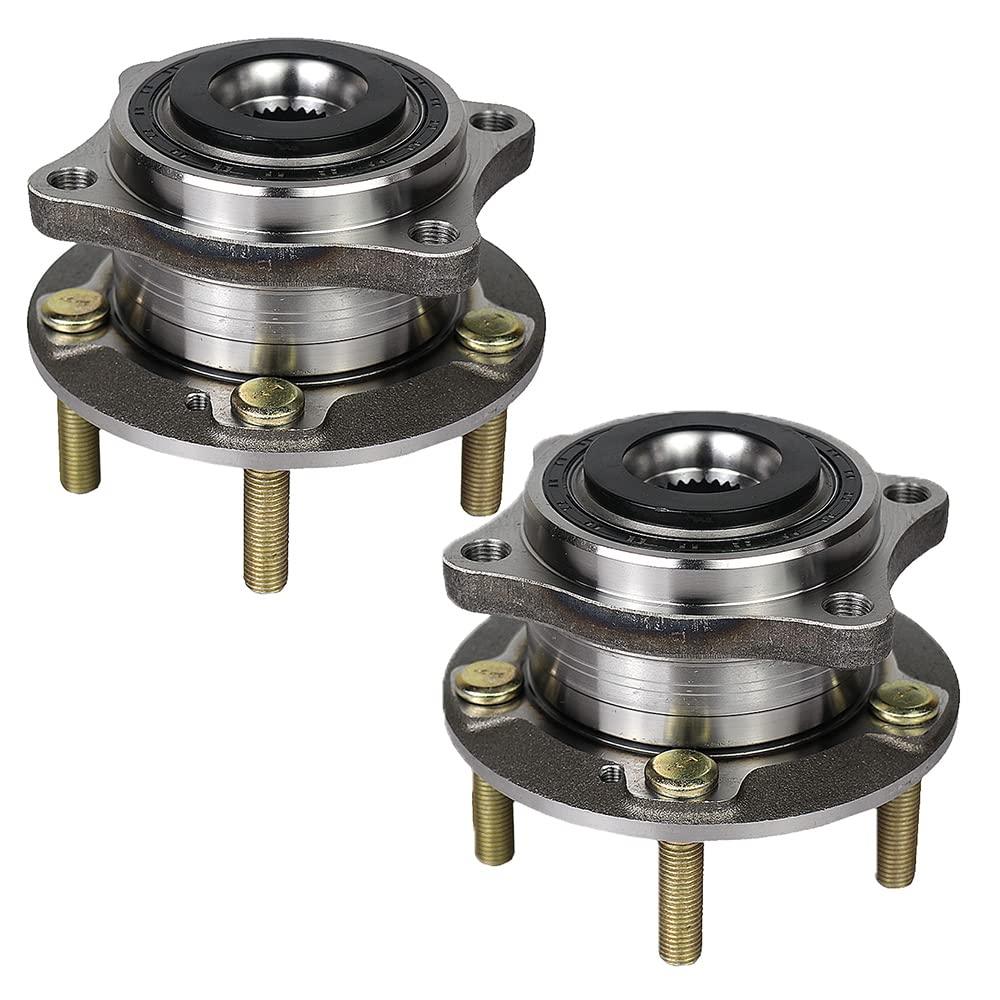2Pcs Front & Rear Wheel Hub Bearing Assembly for 07-18 Hyundai Santa Fe, 11-15 Kia Sorento