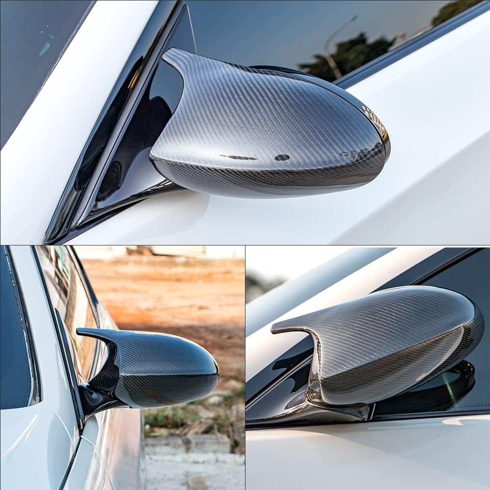 AeroBon CF Mirror Caps BMW E90/E92 & 1 Series E81 (2005-2008) - installed on vehicle
