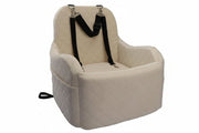 Dog Booster Car Seat for Small/Medium Dogs, Memory Foam Elevated Cushion, Fully Detachable & Washable with Safety Leashes, Fits All Car Seats & SUV - OMOTOR