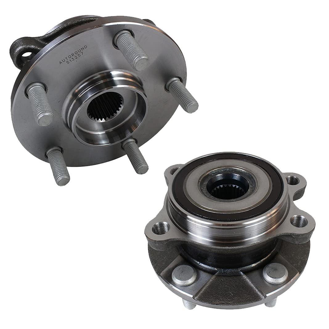 2Pcs Front Wheel Bearing Hub Assembly for 10-12 Lexus, 08-16 Scion, 06-18 Toyota