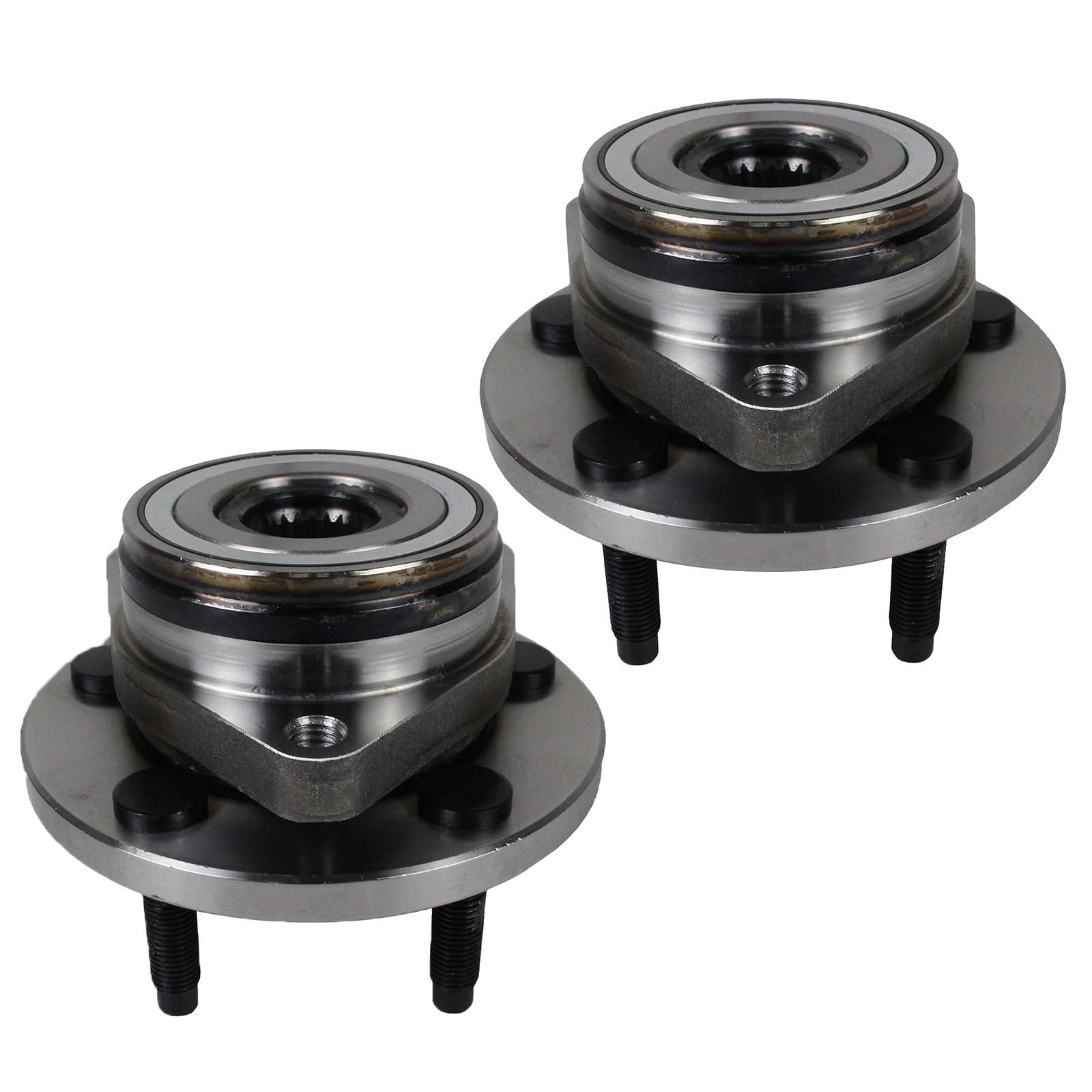 2Pcs Front Wheel Bearing Hub Assembly for 96-07 Ford, 95-02 Lincoln, 96-05 Mercury