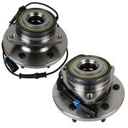 2Pcs 4WD Front Wheel Hub Bearing Assembly for 2006-2010 Hummer H3, 2009-2010 H3T
