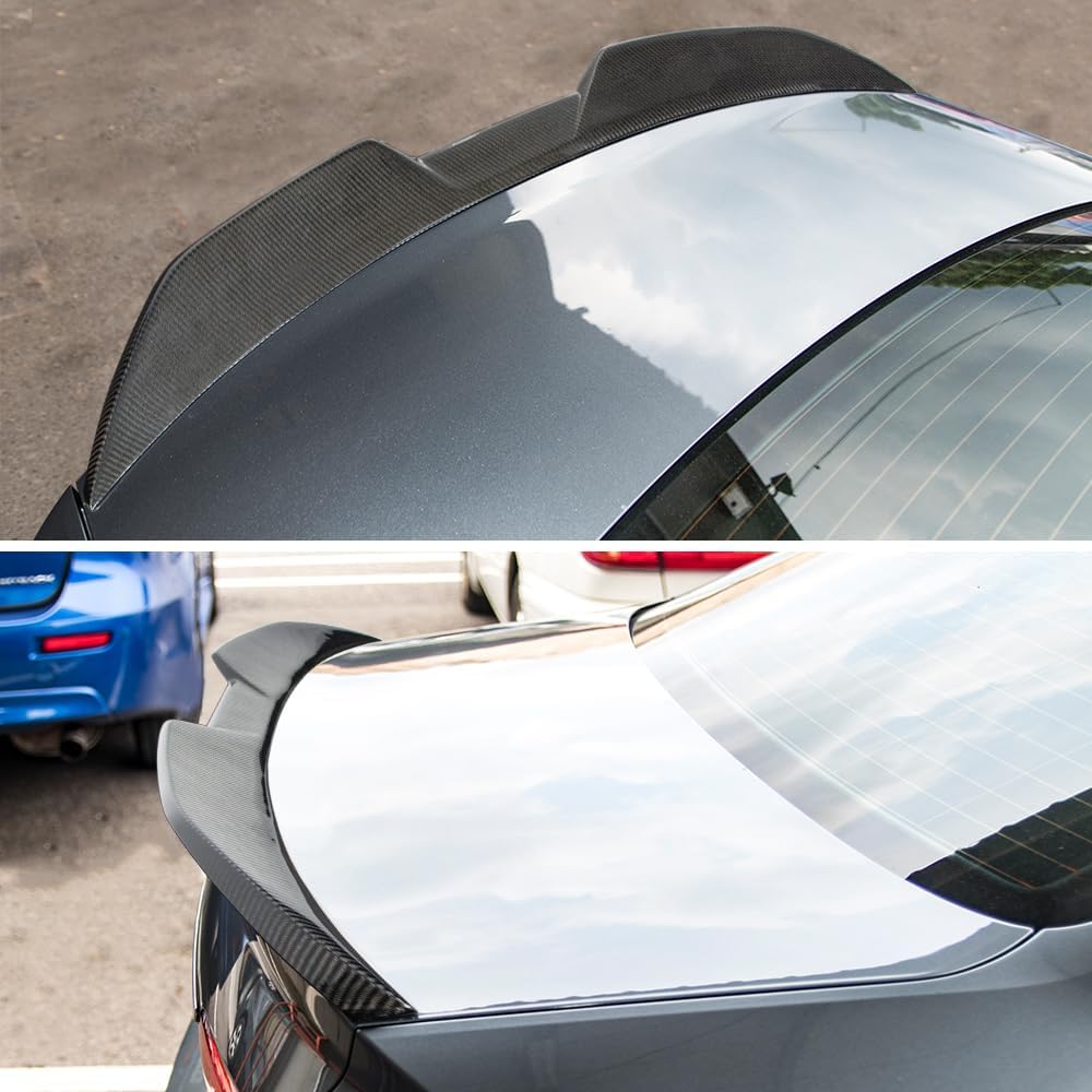 AeroBon CF Trunk Spoiler BMW 3 Series F30 / M3 F80 (2013-2018) MP - close-up detail