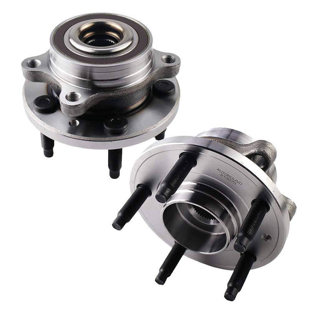 2Pcs Front & Rear Wheel Hub Bearing Assembly for 2009-2019 Ford, Lincoln