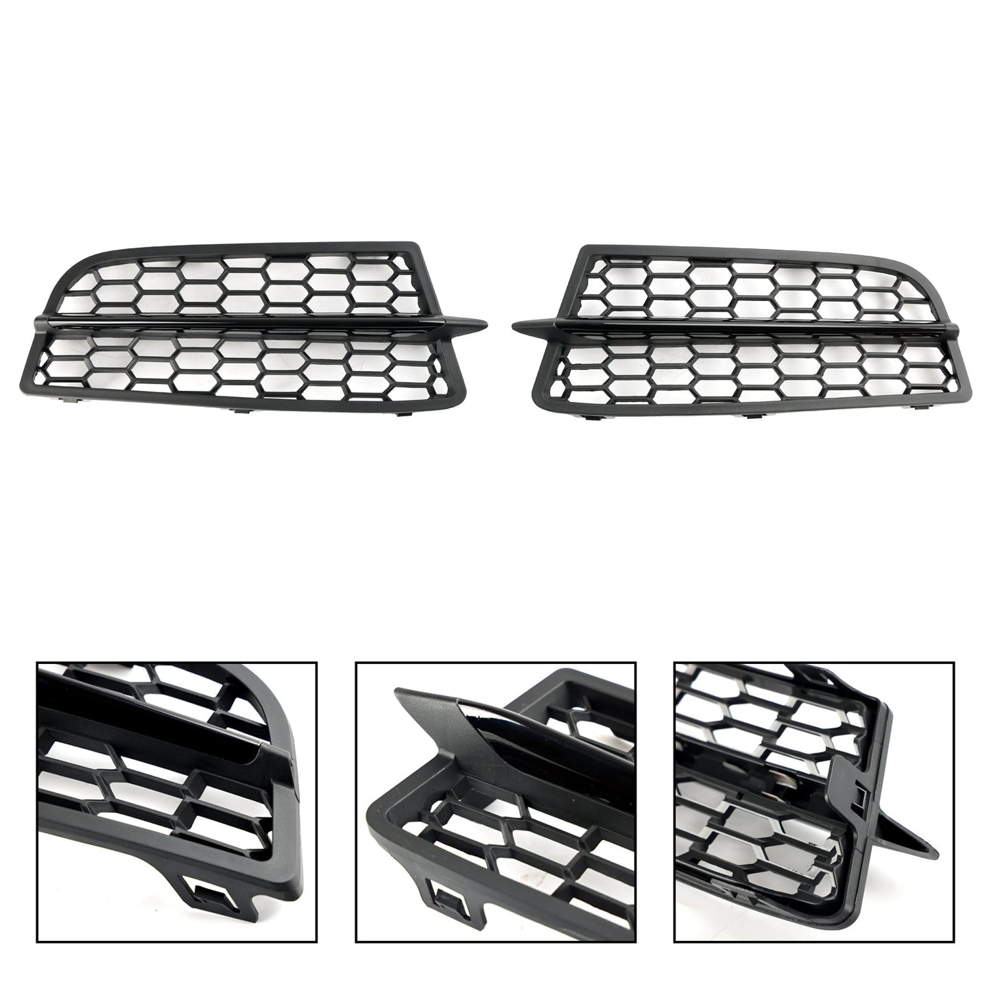 2011-2015 BMW 1 Series F20 F21 M Front Bumper Fog Light Cover Grille — Pair (51118053803 / 51118053804)