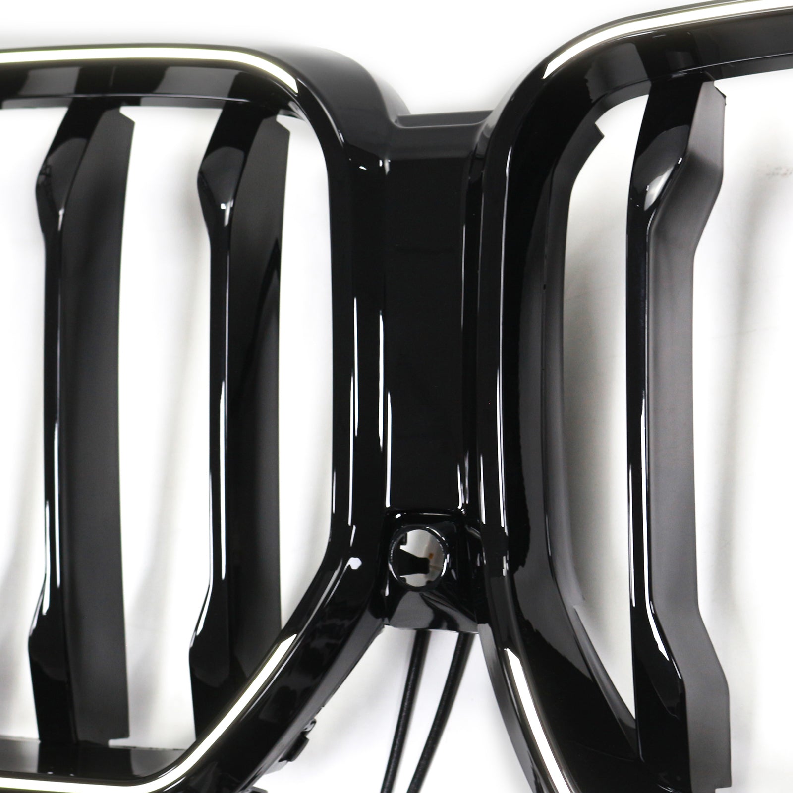 2020-2022 BMW X6 G06 M50i Black Front Bumper Grille with Camera Hole
