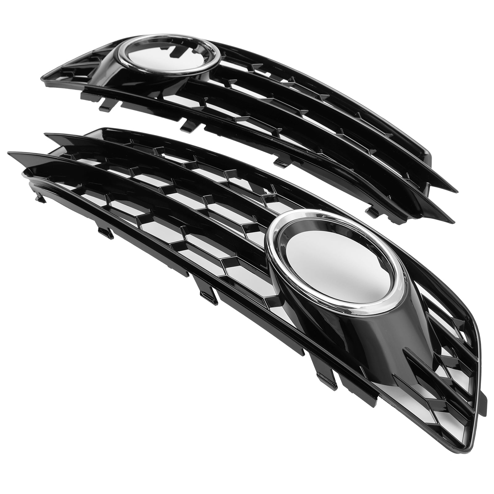 2009-2012 Audi A3 8P S-Line Honeycomb Front Bumper Fog Light Grille Cover (8P0807682)