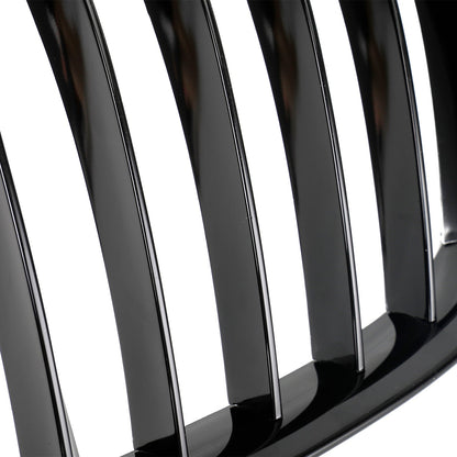 2009-2014 BMW X1 E84 Gloss Black Front Hood Kidney Grill (51112993305 / 51112993306 / 51112993307)