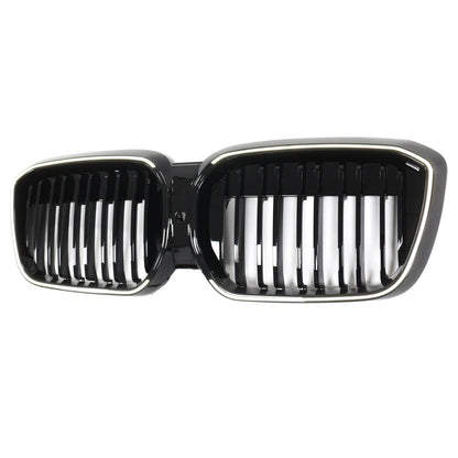 2022-2024 BMW iX3 G08 LCI Double Slat Gloss Black Front Kidney Grille