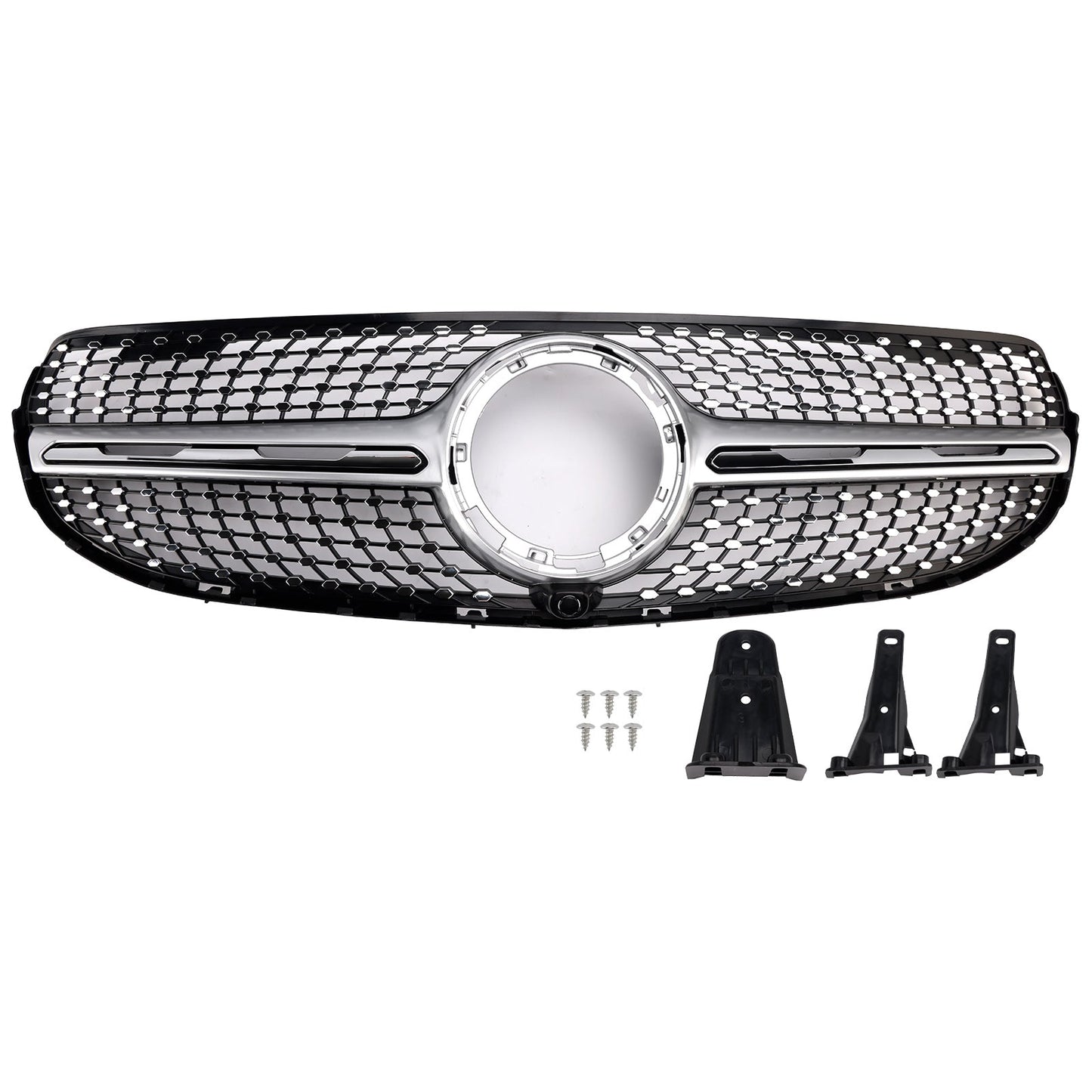 2020-2022 Mercedes-Benz GLC-Class X253 GLC250 GLC300 Diamond Front Bumper Grille