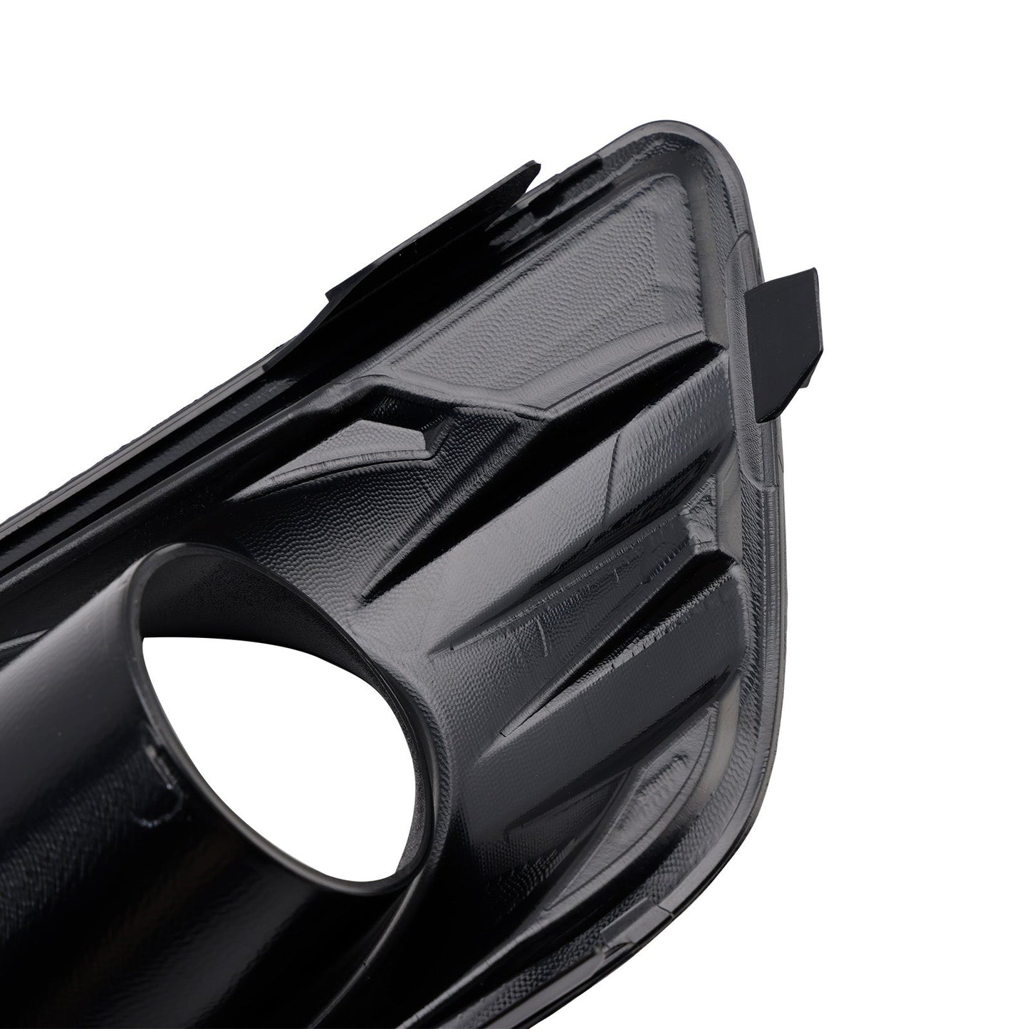 2PCS Matte Black Front Fog Light Lamp Cover Grille Fit Ford Fiesta 2013-2017