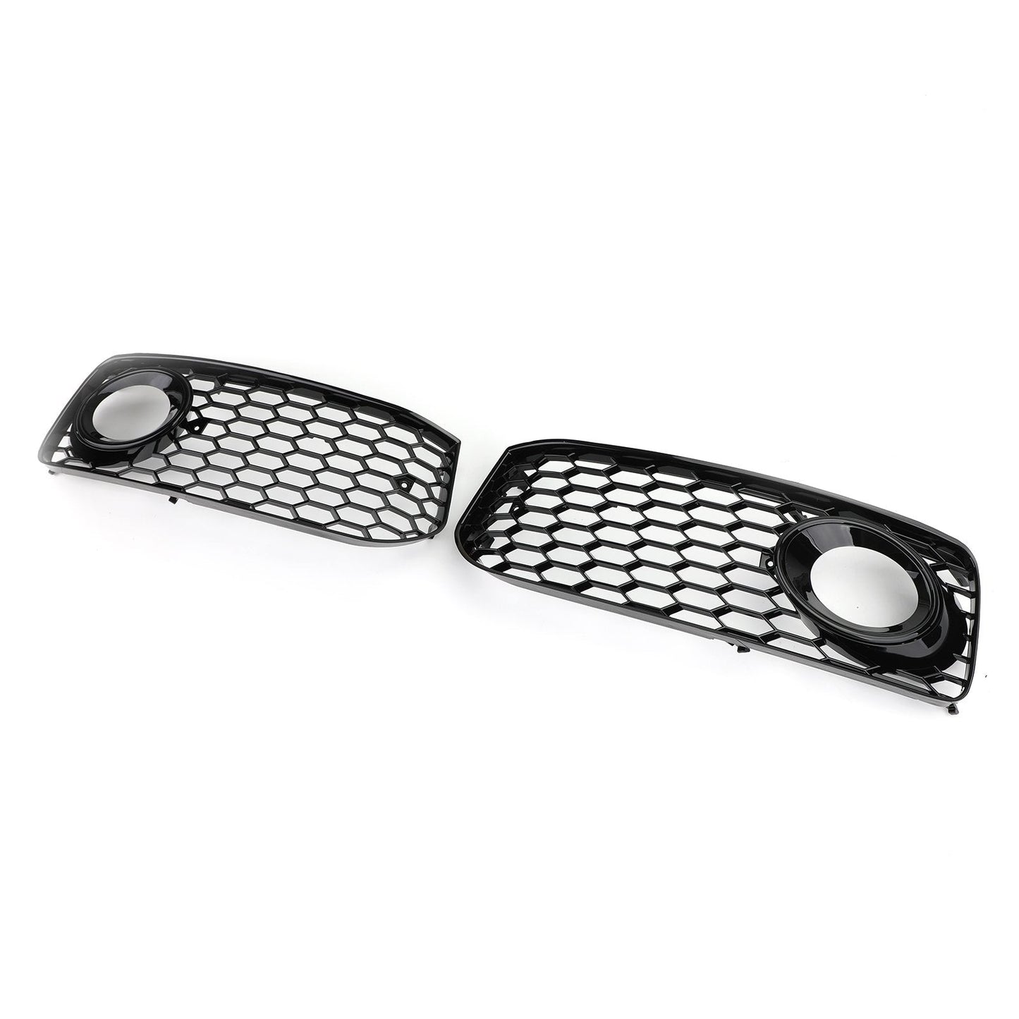 2008-2012 Audi A5 S-Line S5 B8 RS5 Style Black Fog Light Grill Grille — Pair