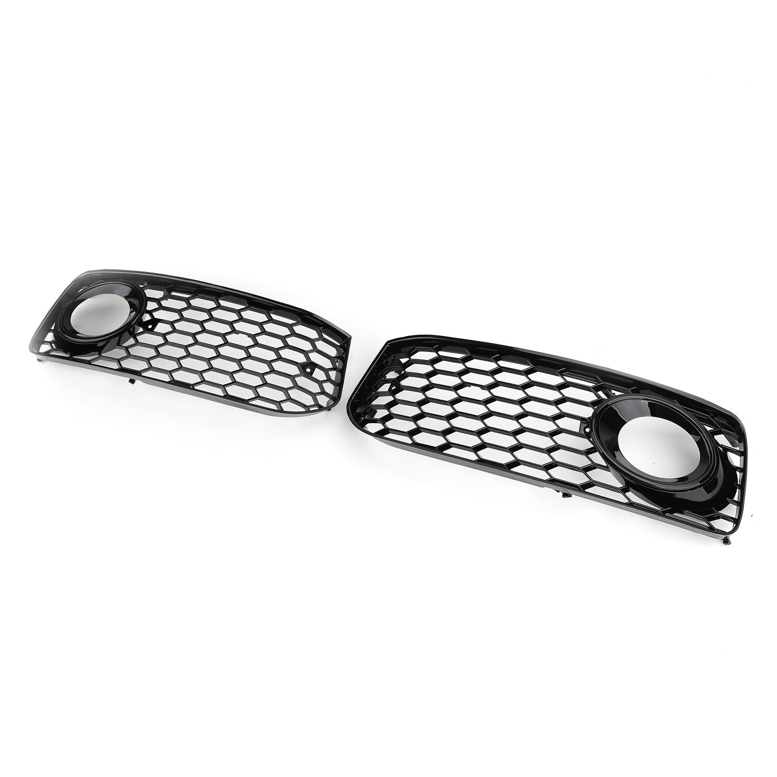 2008-2012 Audi A5 S-Line S5 B8 RS5 Style Black Fog Light Grill Grille — Pair