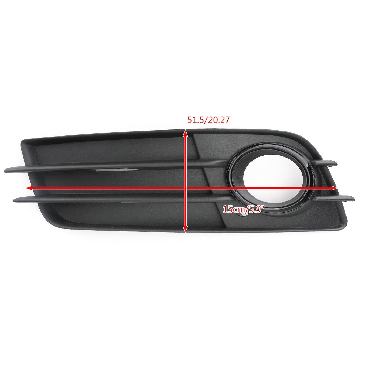 2008-2012 Audi A4 B8 S-Line Left Side Matte Black Fog Light Grill