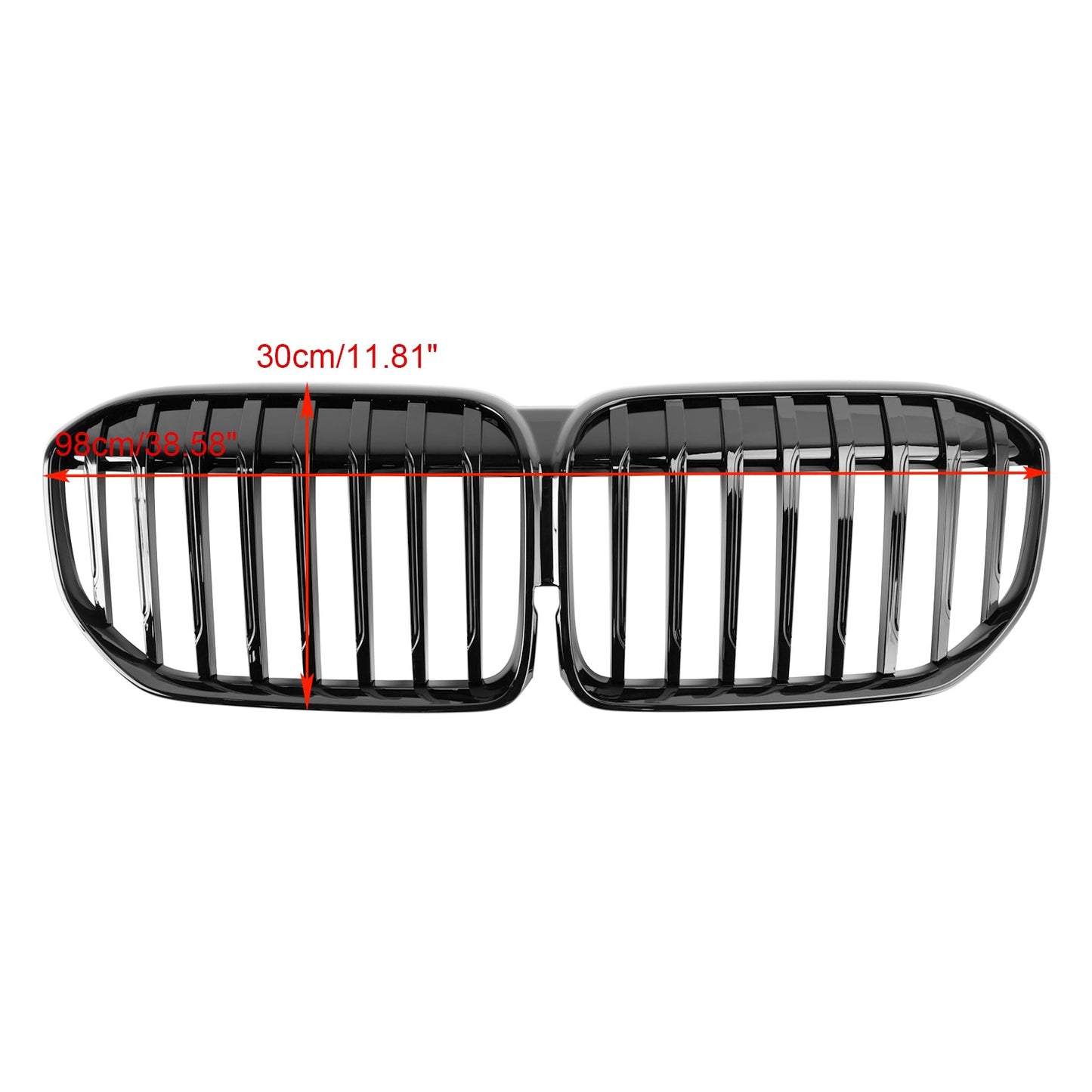 2019-2022 BMW 7 Series G11 5-Door Saloon Facelift Gloss Black Front Kidney Grille
