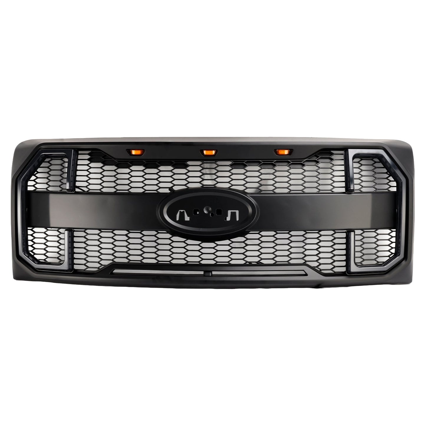 2009-2014 Ford F150 Matte Black Raptor Style Front Bumper Grille Grill Generic