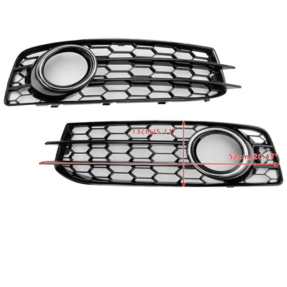 2009-2012 Audi A3 8P S-Line Honeycomb Front Bumper Fog Light Grille Cover (8P0807682)