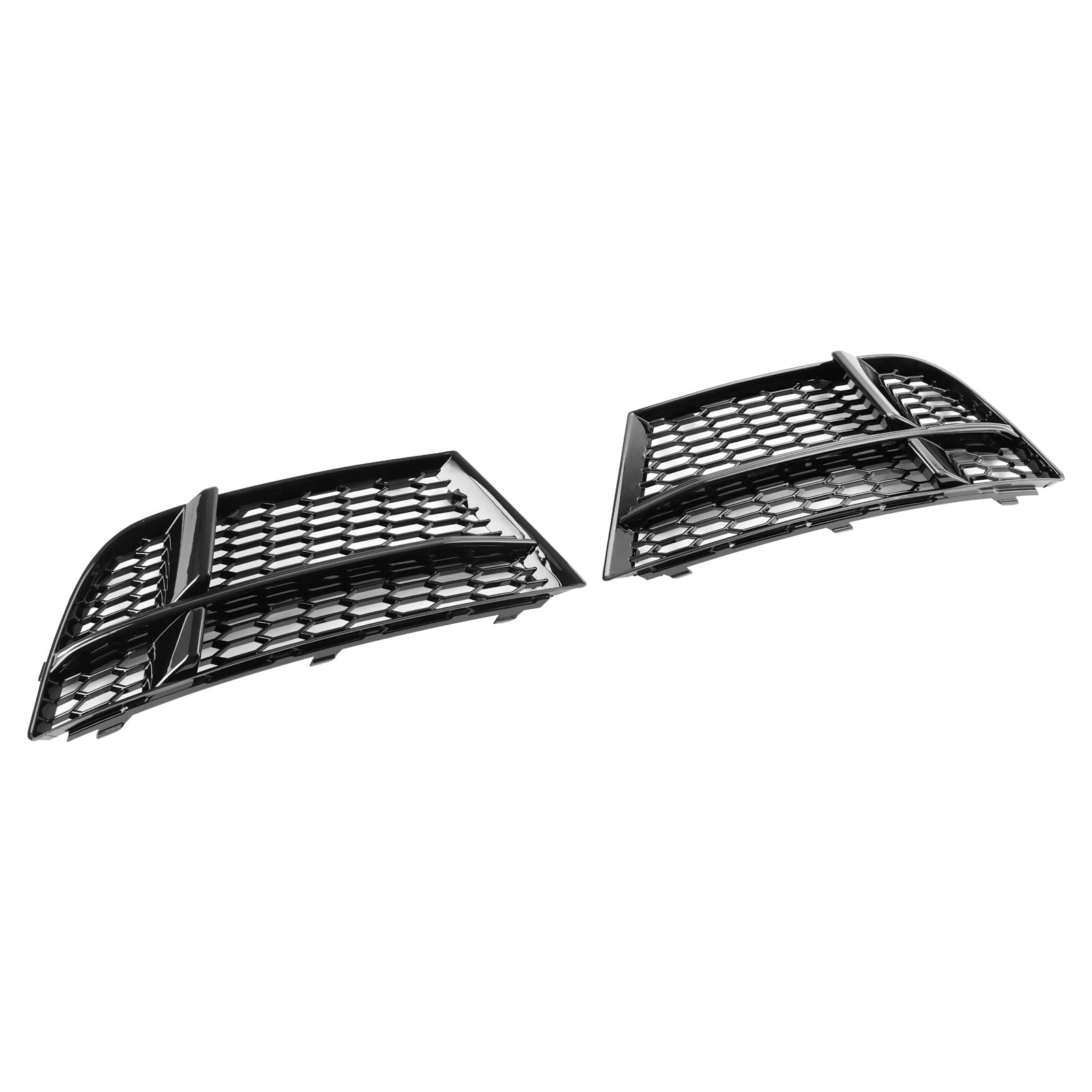 2016-2020 Audi A3 8V S-Line Front Fog Light Cover Bezel Grille — Pair (8V3807681AE / 8V3807682Q)