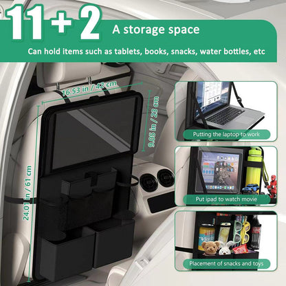 Car seat storage bag, backrest storage bag