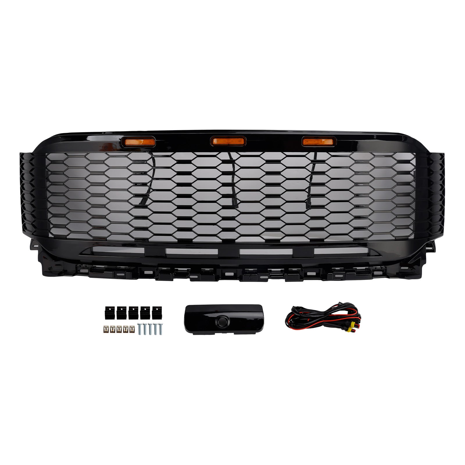 Replacement ABS Front Bumper Grille Grill Fit Ford F150 2021-2023 Raptor W/ LED