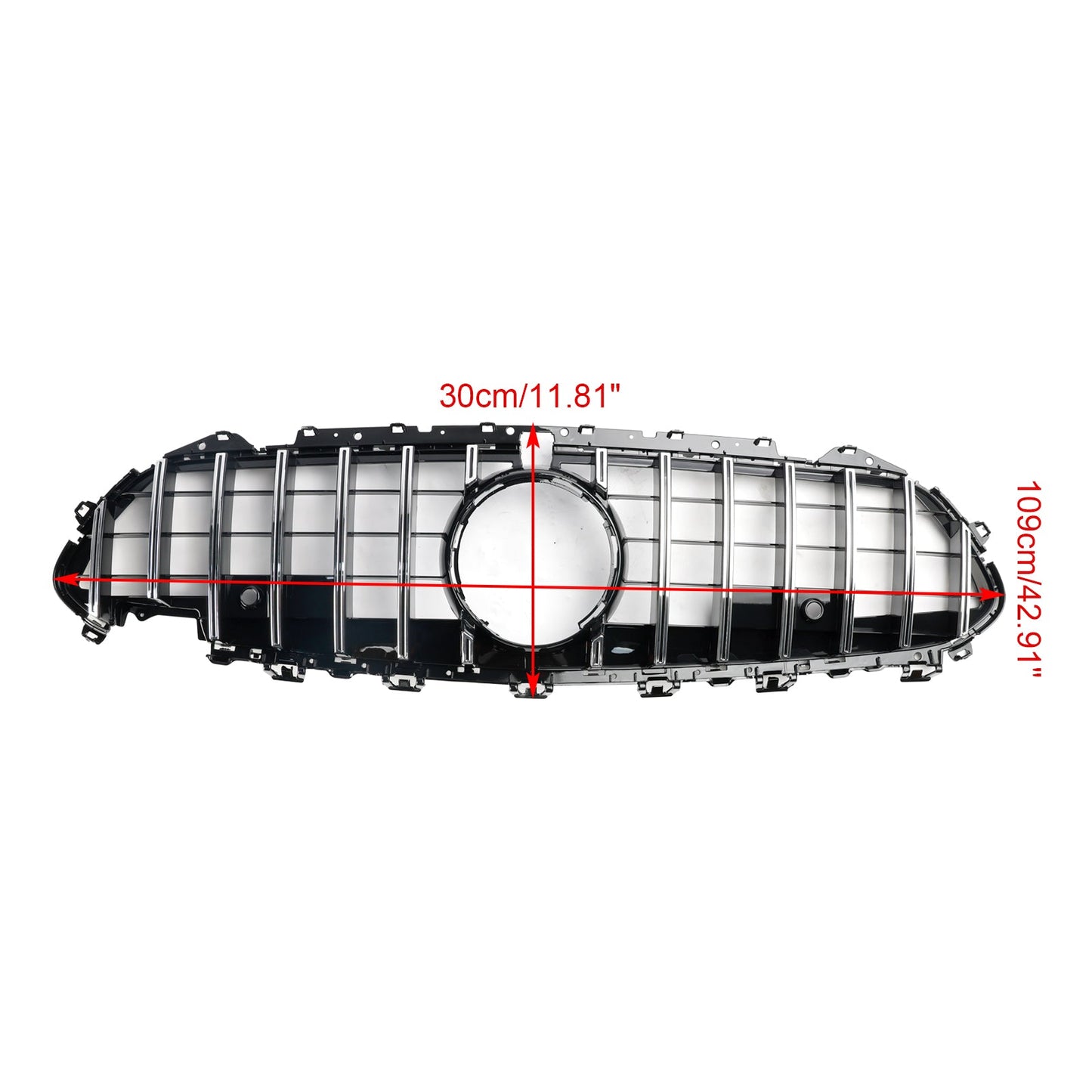 2018-2024 Mercedes-Benz CLS-Class C257 W257 Coupe Chrome Front Bumper Grille