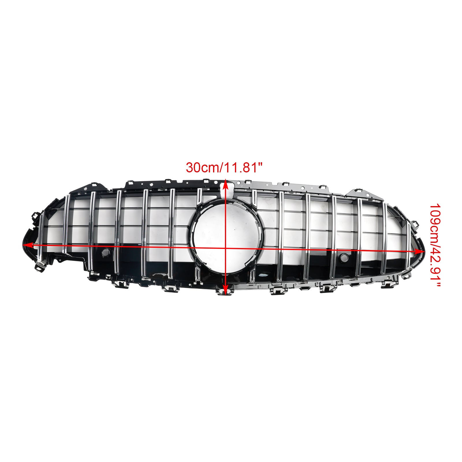 2018-2024 Mercedes-Benz CLS-Class C257 W257 Coupe Chrome Front Bumper Grille