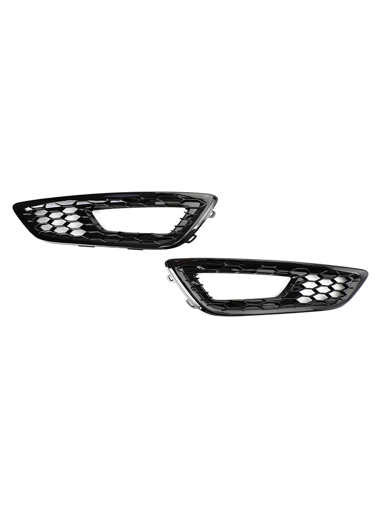 2015-2017 Ford Focus Pair Front Bumper Fog Light Lamp Cover Bezel Grill F1EZ15200A F1EZ15201A